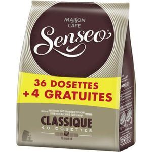 SENSEO Café Brazil 36 dosettes souples - Lot de 5 (180 dosettes)