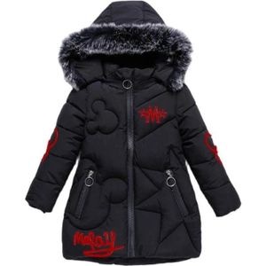 SXSHUN Doudoune Enfant Fille Manteau d'hiver Princesse Fourrure Parka à  Capuche Blouson Veste Epais Chaud, Noir, 6 Ans (l'Étiquette: L/Stature:  100-110cm) : : Mode