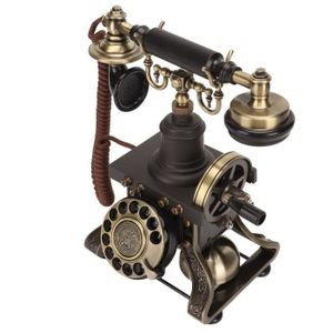 PIÈCE TÉLÉPHONE Tbest Téléphone antique Téléphone de Bureau à Cadr