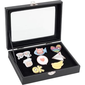Box pour collectionneurs STANDARD avec plateau mousse rouge pour PINs /  Médailles / Insignes