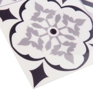 Tapis Vinyl Carreaux De Ciment 120x200 Tapis Vinyle 100 X 200 Cm Carreaux De Ciment Noir Achat