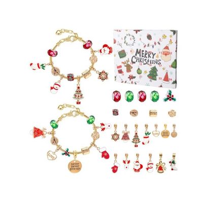 Calendrier De L’Avent Bijoux 2025 – 24 Jours De Bracelets, Colliers Et Charms DIY Pour Filles (6-13 Ans)