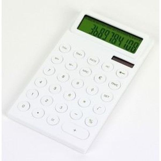 Calculatrice De Bureau Maizy Lexon Couleur Blanc Achat Vente Calculatrice Calculatrice Design Cdiscount