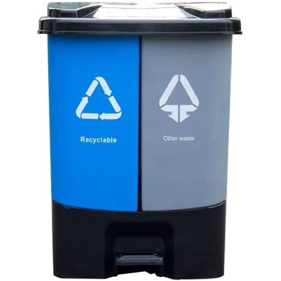 Poubelle De Cuisine 10L Avec Couvercle Basculant – En Plastique PP, Design Compact Et Pratique (Couleur Kaki)