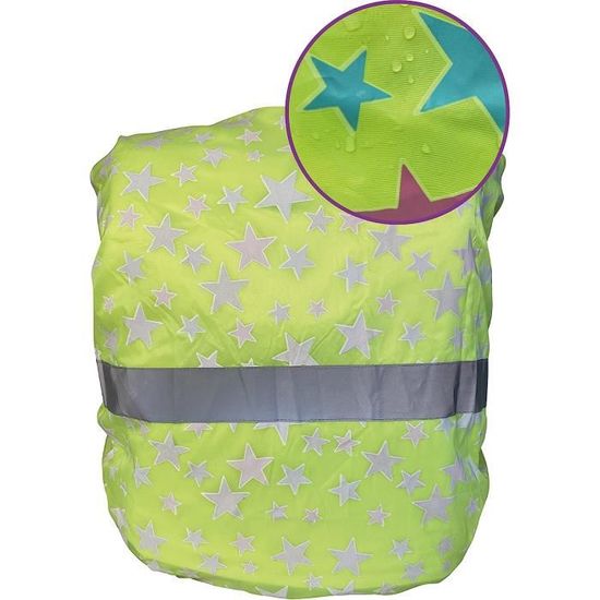 Housse De Sac à Dos Imperméable Réfléchissante – 35L, 2 Motifs (Papillon & Dinosaure) – Pluie, Neige, École, Randonnée