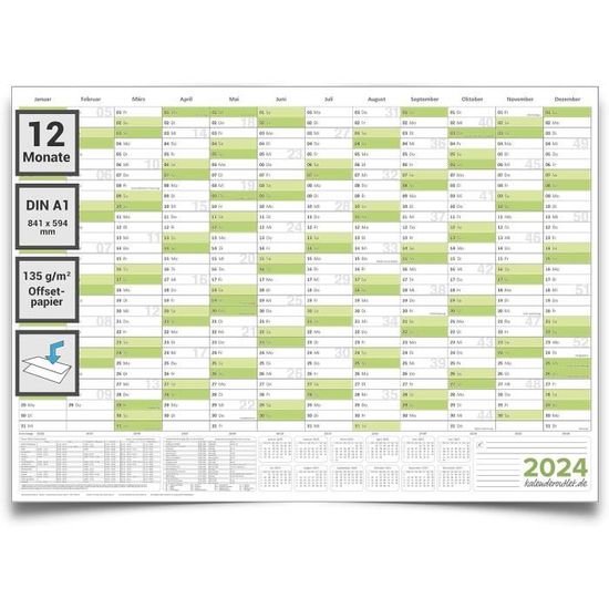 Calendrier Mural 2024 Xxl (90 X 60 Cm) – Planificateur Annuel 2024 Paysage  Pour Le Mur – Calendrier Annuel Pour 14 Mois Avec [H2228] - Cdiscount  Beaux-Arts et Loisirs créatifs