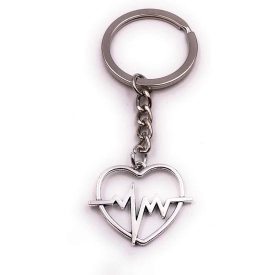 Porte-clés Cœur Infini En Argent - Symbole D'Amour - Pendentif - Neuf Avec étiquettes