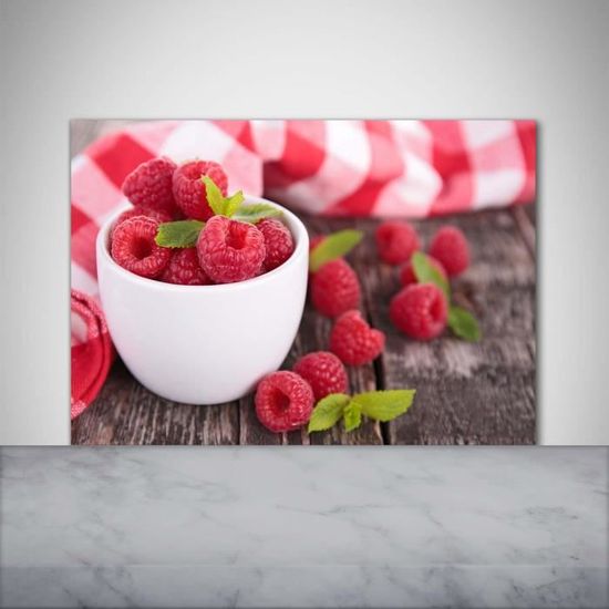 Tulup Crédence De Cuisine 100x70cm Dosseret En Verre Fond De Hotte Verre De Sécurité Trempé Splashback Guard - Nourriture Et Boissons - Multicolore - Épices Et Herbes