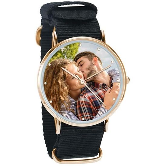 SOUFEEL Montre Homme Femme Personnalis e Photo avec Gravure