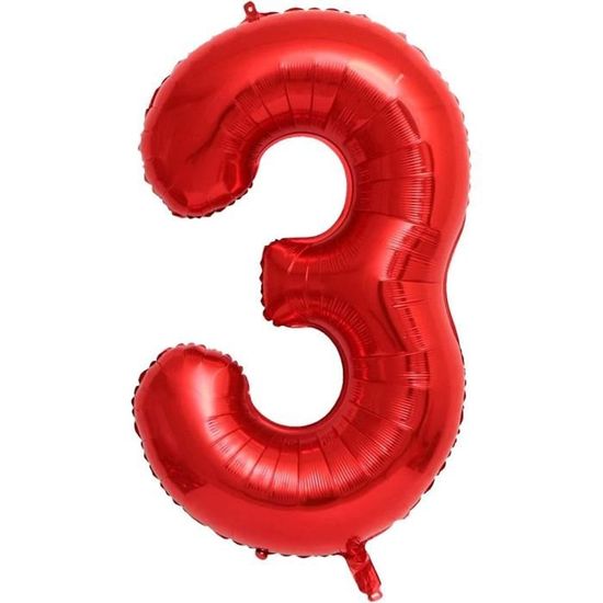 Lot De 4 Ballons En Feuille Mylar En Forme De Chiffre Pour Mariage