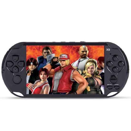 X9 console de jeu vidéo console Player 5.0 grand écran consoles soutien sortie TV avec caméra vidéo MP3 avec 10000 + jeux