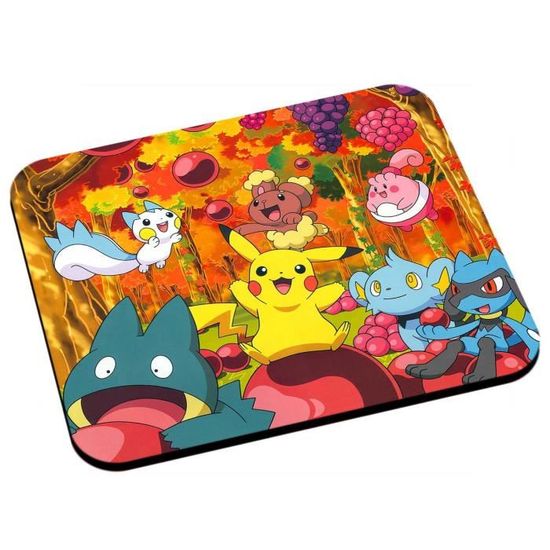 Tapis de souris pikachu sur son ami sasha pokemon - Cdiscount
