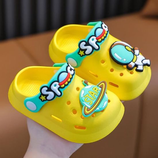 Sandales De Plage Enfants 2025 - Semelle Souple, Bout Ouvert - Bleu Foncé - Confortables Et Respirantes