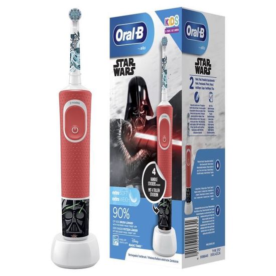 Brosse à Dents Électrique Rechargeable Oral-B Kids - Star Wars - Brossage douceur
