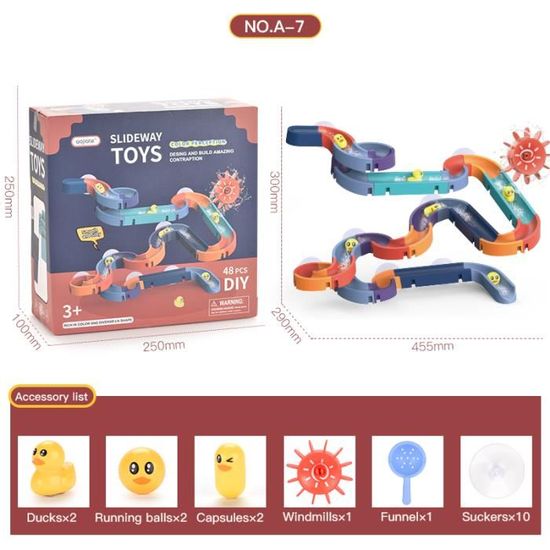 Jouet de bain pour Bébé Jouet de canard de piste de bain Bricolage