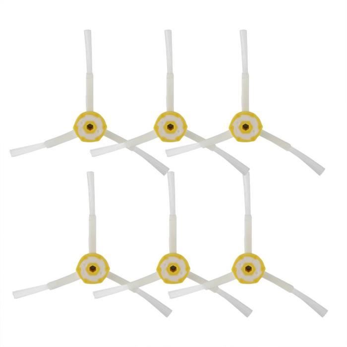 6pcs pièce de rechange de brosses latérales digne d'un aspirateur Roomba série 500-600-700