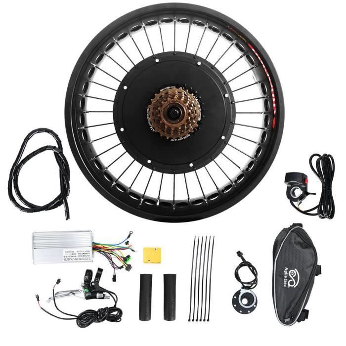 Kit de roue de moteur de conversion de vélo (volant d'entraînement arrière 170mm) -JIA