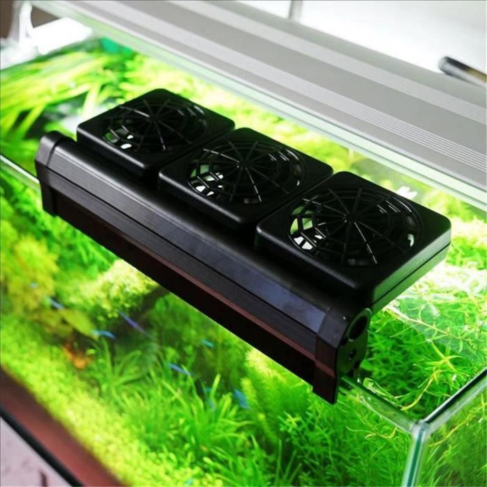 Ventilateurs de refroidissement d'aquarium refroidisseur d'eau réglable refroidisseur de vent froid 3 têtes de ventilateur - MM 113