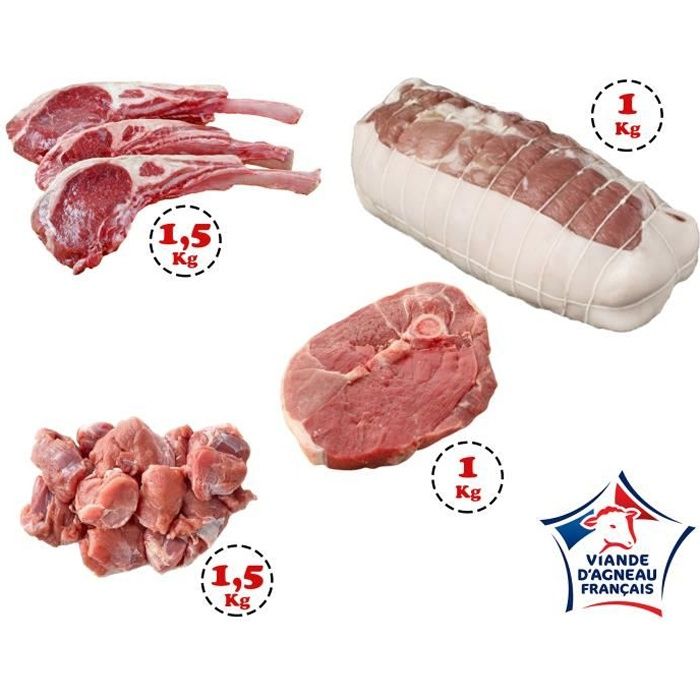 Colis d'Agneau 5 Kg - Viande Ovine Origine France