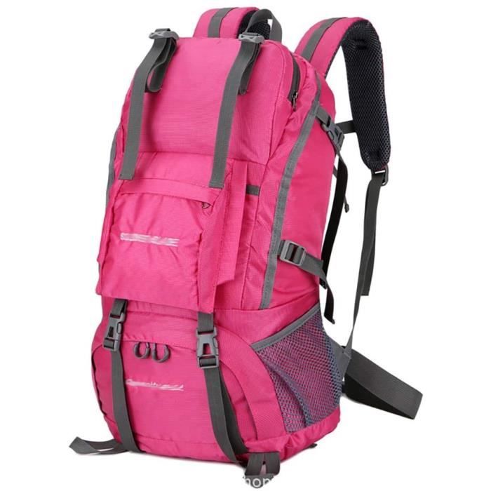 SMILINGGIRL Voyager sur Le Pont À Pied Sac À Dos Durable, 50L Pliable Camping Sac À Dos, Sac De Sport en Pl590