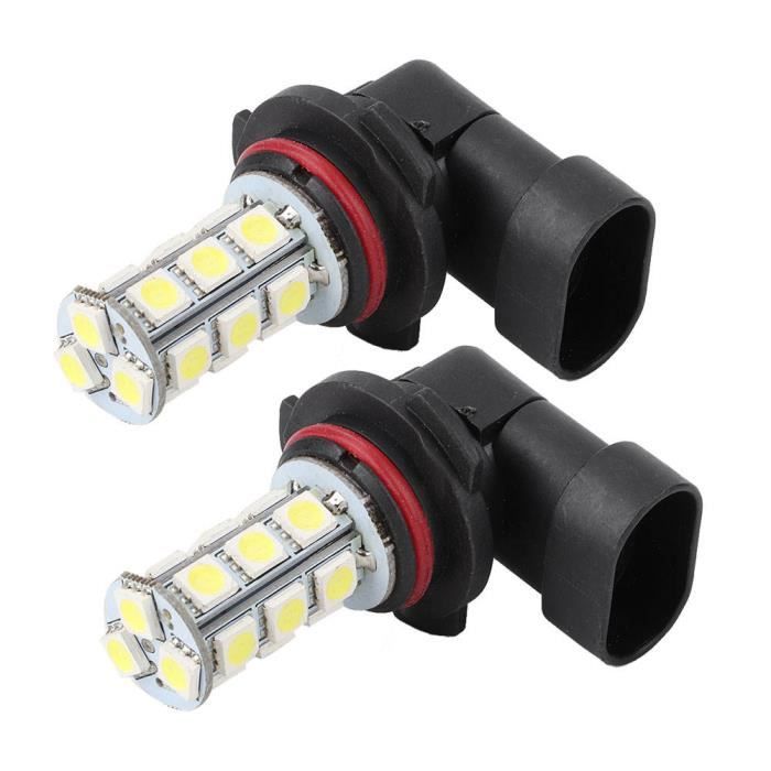 Sonew Phare antibrouillard 2x HID blanc HB3 9005 18SMD 5050 LED voiture DRL brouillard conduite phare ampoule lampe 12V