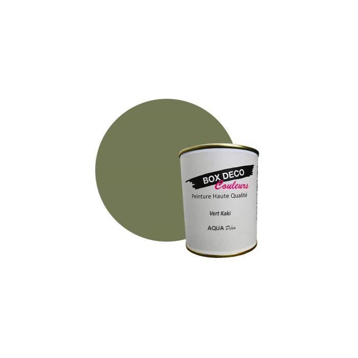 PEINTURE Teinte Vert Kaki murale acrylique aspect mat Aqua Déco - 750 ml - 7.5m²