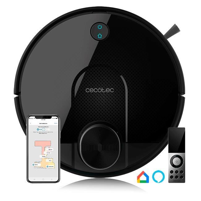 Cecotec Aspirateur Robot Conga Série 3690 Absolute. 2700Pa, Gestion et Édition des Pièces, App jusqu’à 5 Cartes, Aspire, Balaie