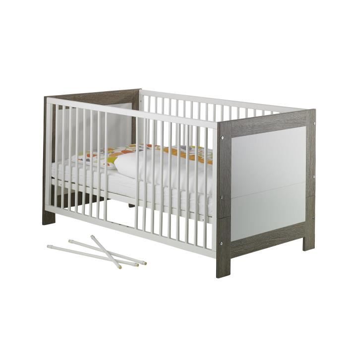 GEUTHER Marlène Lit 70 x 140 cm évolutif - blanc/cérusé
