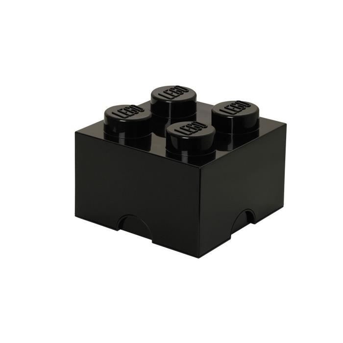 LEGO Brique de rangement - 40031733 - Empilable - Noir
