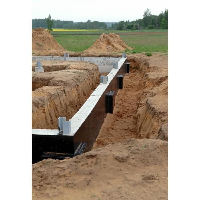 Additif protection renforcée des mortiers de fondation 30 L Noir