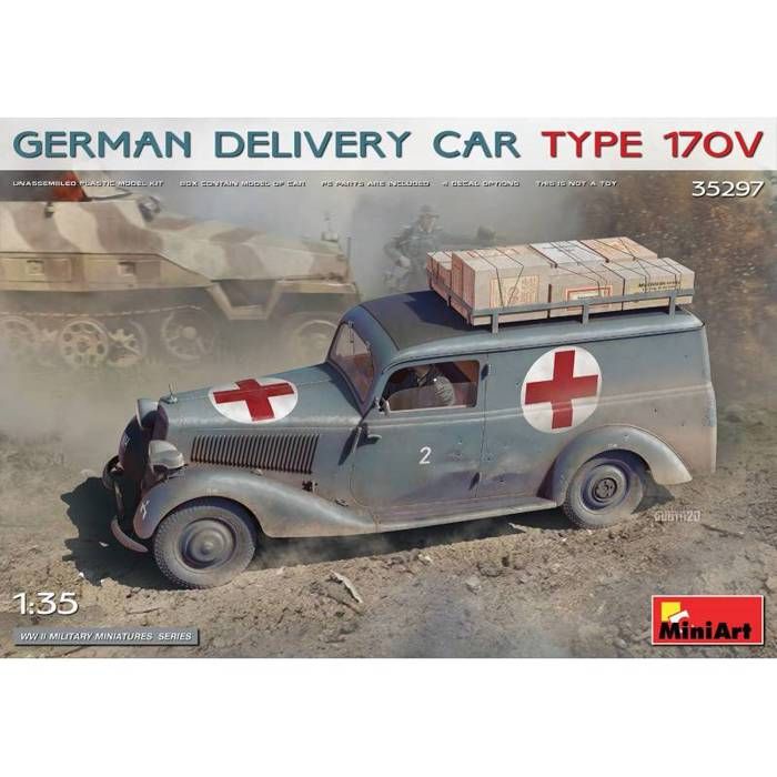 Maquette Voiture Maquette Camion German Delivery Car Type 170v - MiniArt
