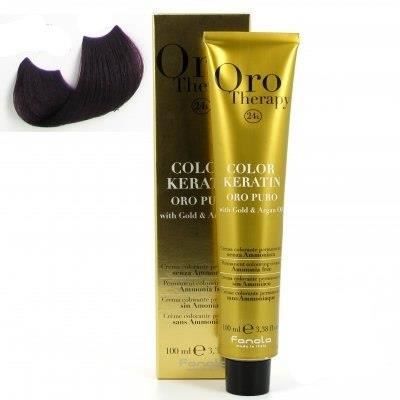 color keratin oro puro n°4.2 chatain violet 100 ml