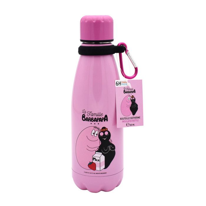 Gourde pour enfant - Barbe à Papa - Rose - Isotherme - 350 ml