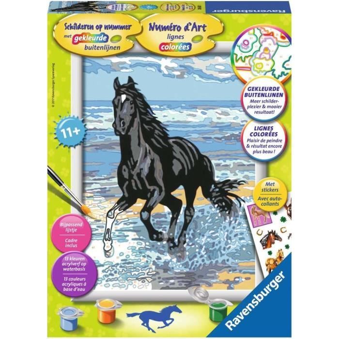 Ravensburger Numéro d´Art® Cheval dans le ressac