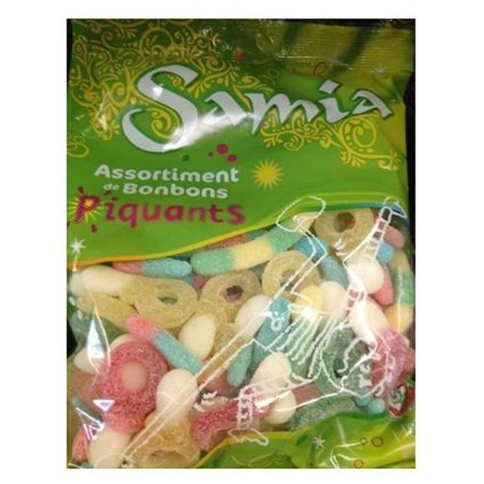 SAMIA Assortiment de bonbons piquants halal - 500 g