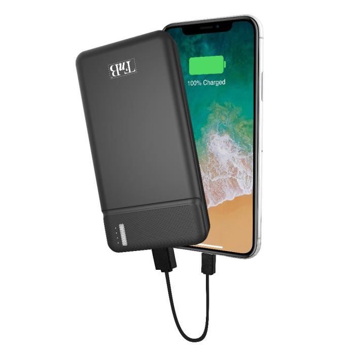 TNB Batterie nomade 10000 mAh - noir
