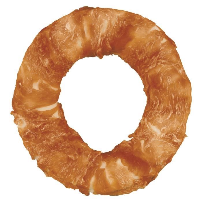 TRIXIE Anneau à mâcher Denta Fun au poulet - Ø20cm - 225g - Pour chien