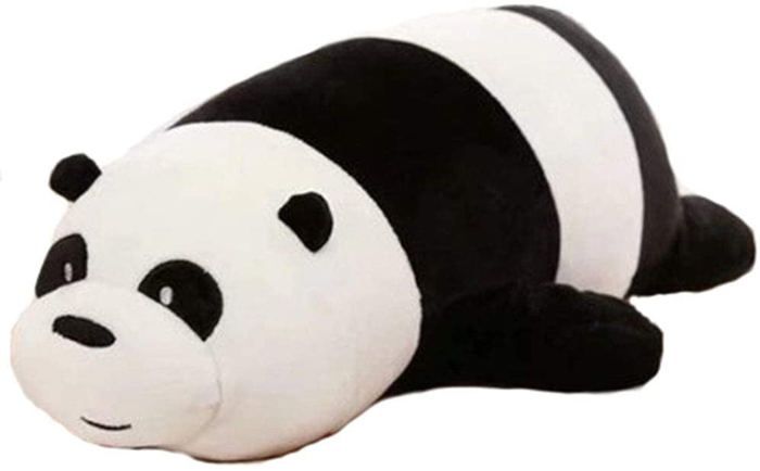 Peluche Géante Panda Aiuidun 80 Cm - Coussin Câlin Doux Pour Enfants | Rembourrage Coton PP | Fermeture éclair Réglable