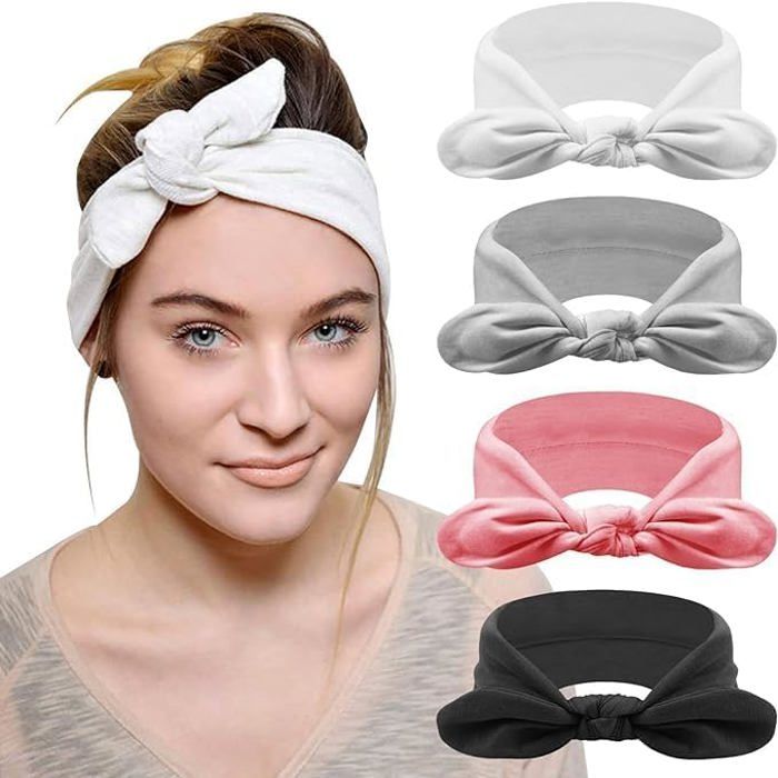 DRESHOW 4 Bandeaux Fleuris Pour Femmes - élastiques, Style Bohème, Pour Sport Et Quotidien - 2
