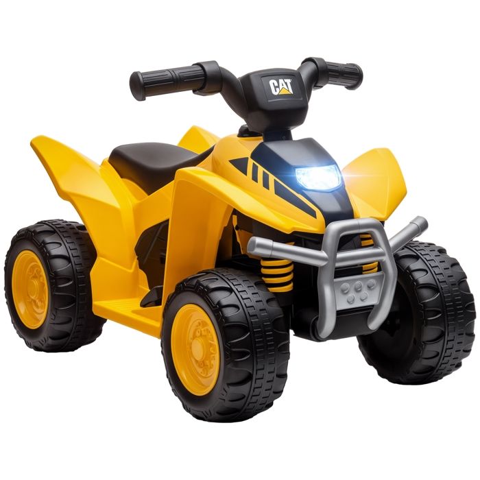 Quad électrique Enfant 12V - Design Tricycle Inversé, 2 Moteurs, MP3, Phares LED, 2 Vitesses, 3-8 Ans, Noir