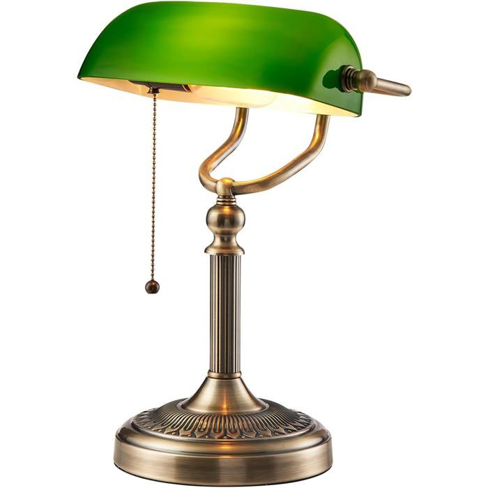 Lampe de banque créative mode rétro lampe détude de bureau vieux Shanghai république de chine style lampe de bureau