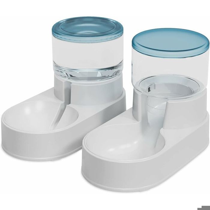 Meilleurs prix pour Distributeur Automatique de Croquettes et Eau 2L x 2 pour Chats et Chiens