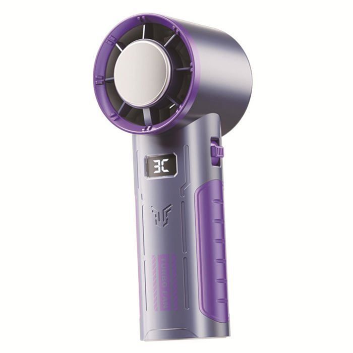 Mini Ventilateur PortatifPetit Ventilateur de Bureau3 Vitesses Ventilateur Personnel pour Chambre à Coucher MaisonViolet - Handeiu