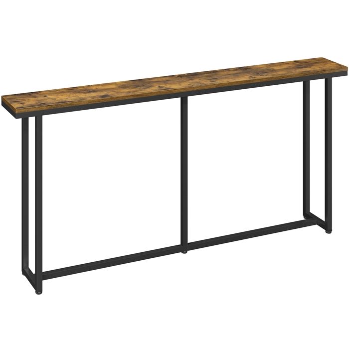 Yaheetech Table Console Longue Moderne Meuble dentrée Allongée en Bois pour Couloir Salon Marron Rustique Yaheetech Table Console Longue Moderne Meuble dentrée Allongée en Bois pour Couloir Salon Marron Rustique