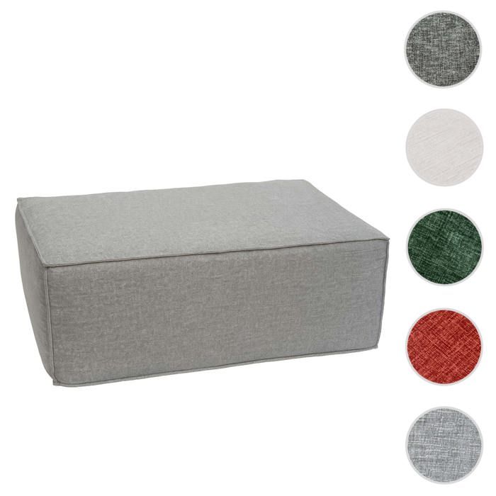 Ottomane/accessoire pour canapé HWC-O54 38x97x70cm gris clair