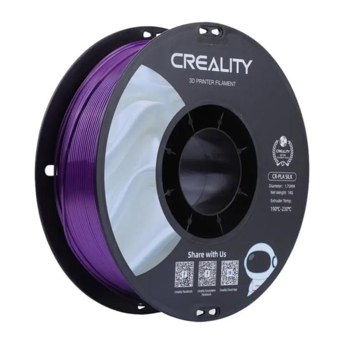 Filament PLA - CREALITY - CR-Silk - Violet Métallique - 1 kg - 175 mm