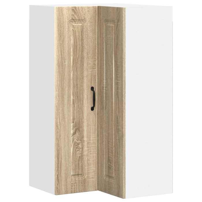 En solde Armoire de cuisine Kalmar Placard de cuisine Pieds réglables Chêne Sonoma 57x57x100 cm A1180
