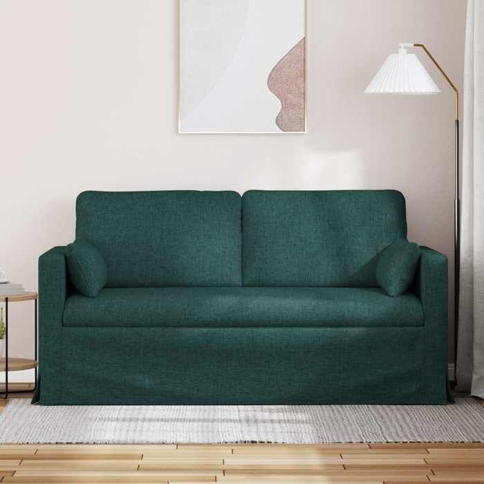 Vert SOFA - PHSH - Canapé 140cm - 2 places - Vert foncé Métал C363
