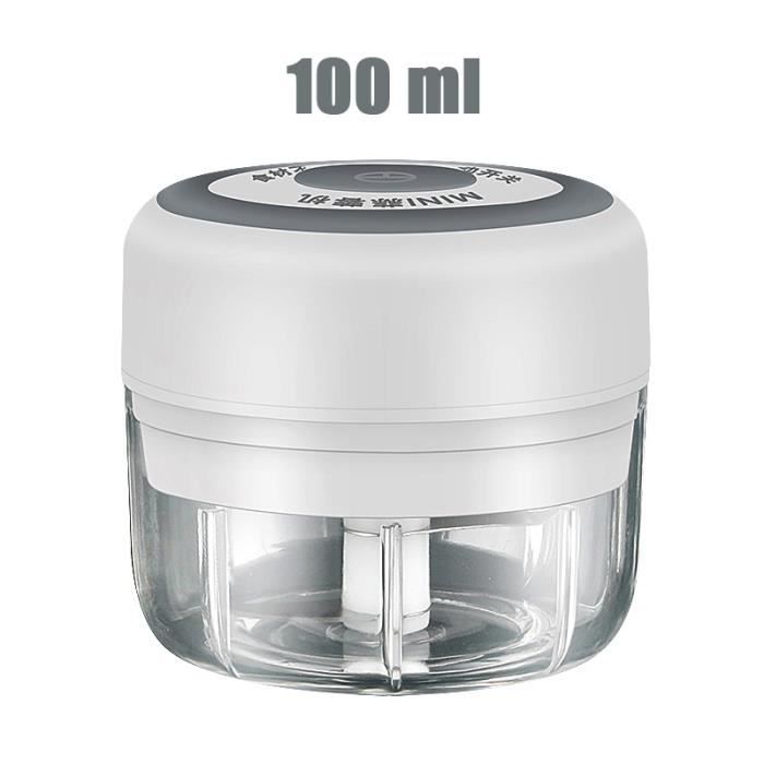 Hachoir électrique Sans Fil - Robot Culinaire Pour Viande, Légumes, Aliments Bébé (lames En Inox)