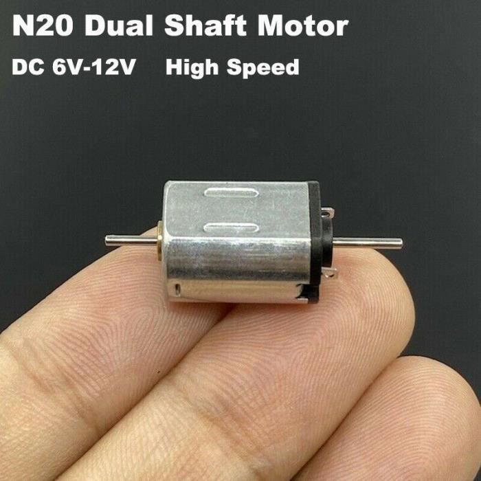 Moteur électrique 130 - 5 Pôles, 6V-24V, Double Arbre De 2 Mm, Pour Modélisme Et Trains Miniatures